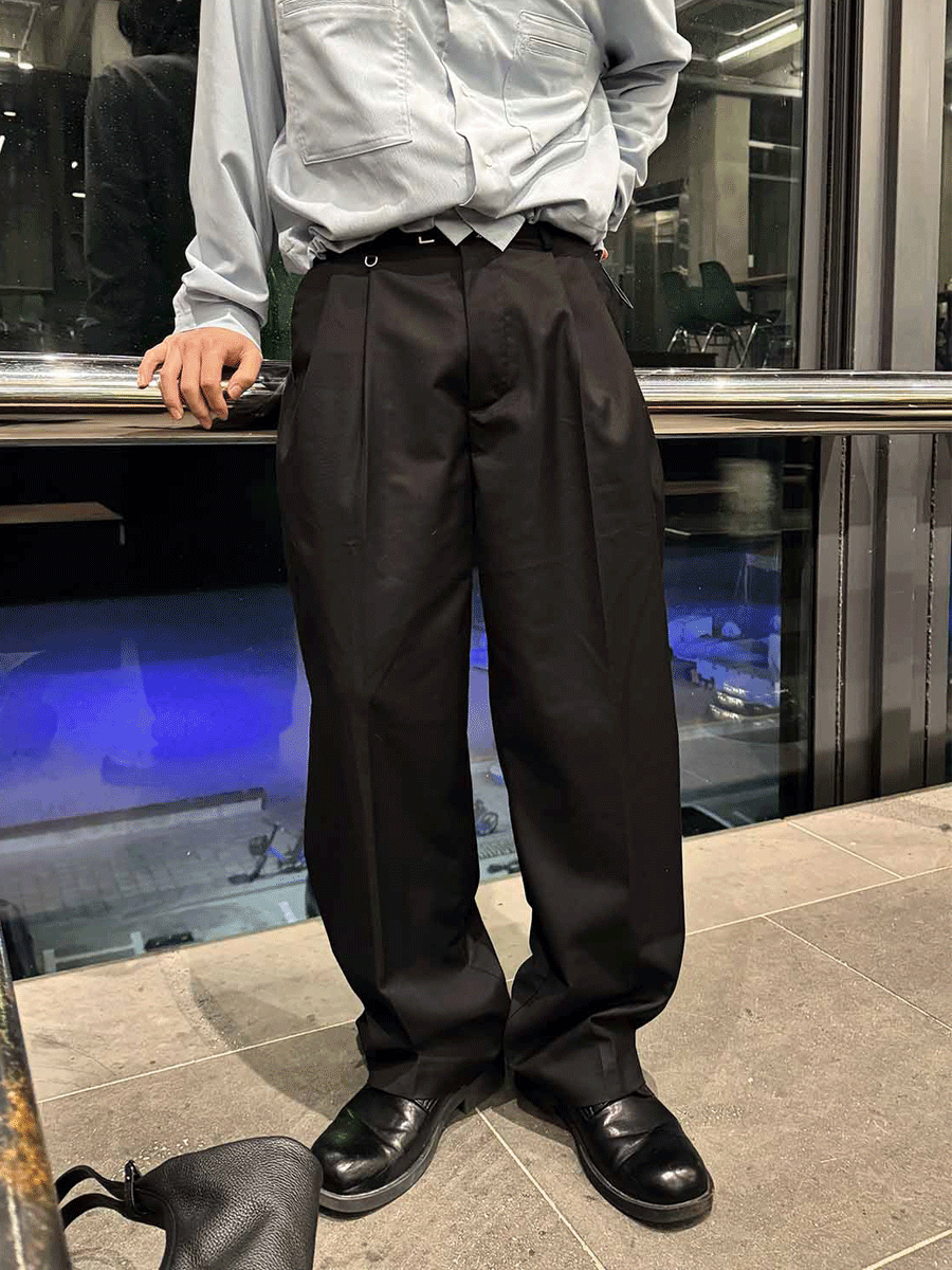 [벨티드/벨크로] Velcro belted slacks (3color)