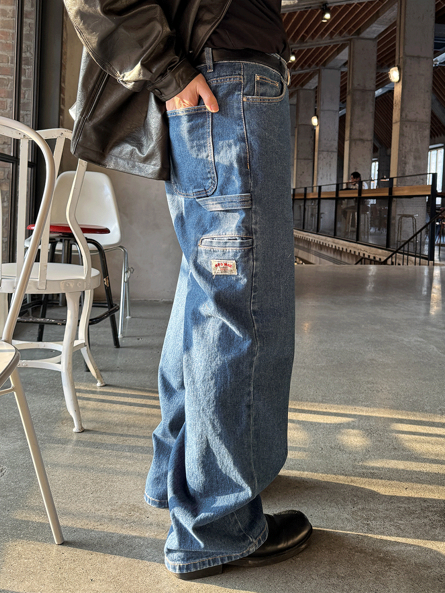 [데님ver.] Mac patch work pocket denim (2color)