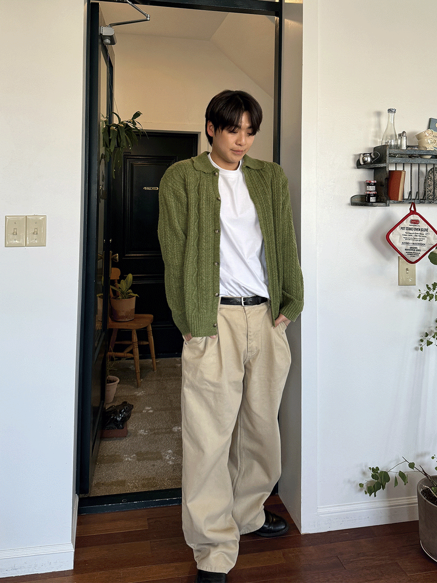 [데일리/3계절] 클롭 니트 카라 가디건 (5color)
