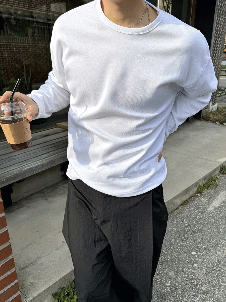 [데일리] 베이직 라운드넥 롱슬리브 (8color)