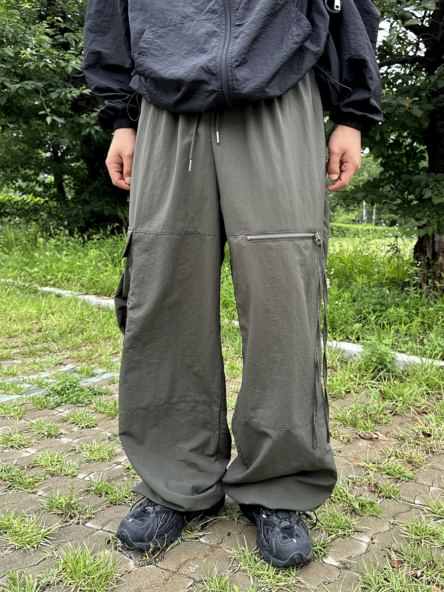 모노 언밸런스 나일론 팬츠 (3color)