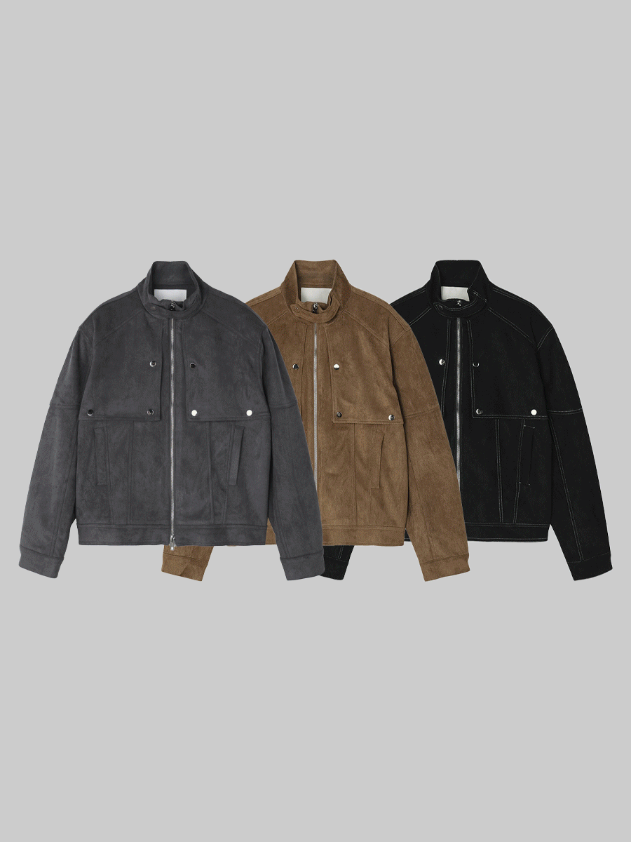로엔 바이커 스웨이드 자켓 (3color)