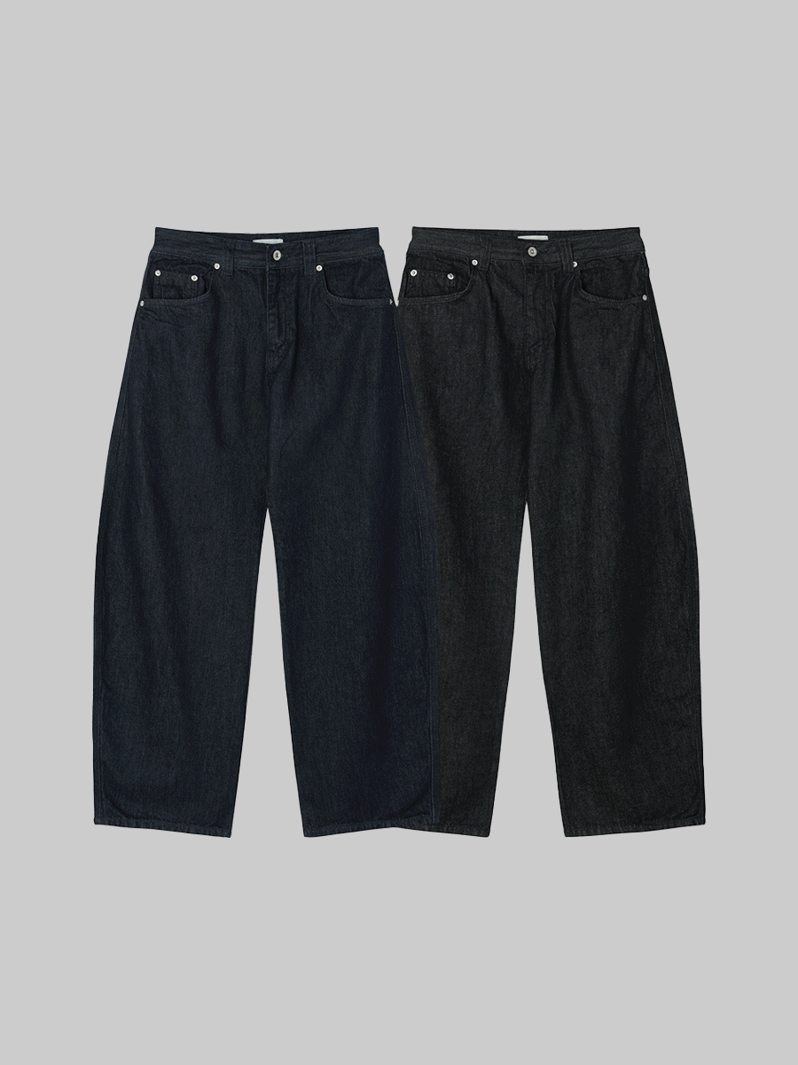 [in Tokyo] 마이 3본침 커브드 데님 (2color)