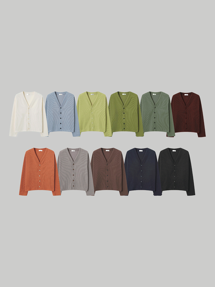 [기획] 포트 데일리 브이넥 크롭 가디건 (11color)