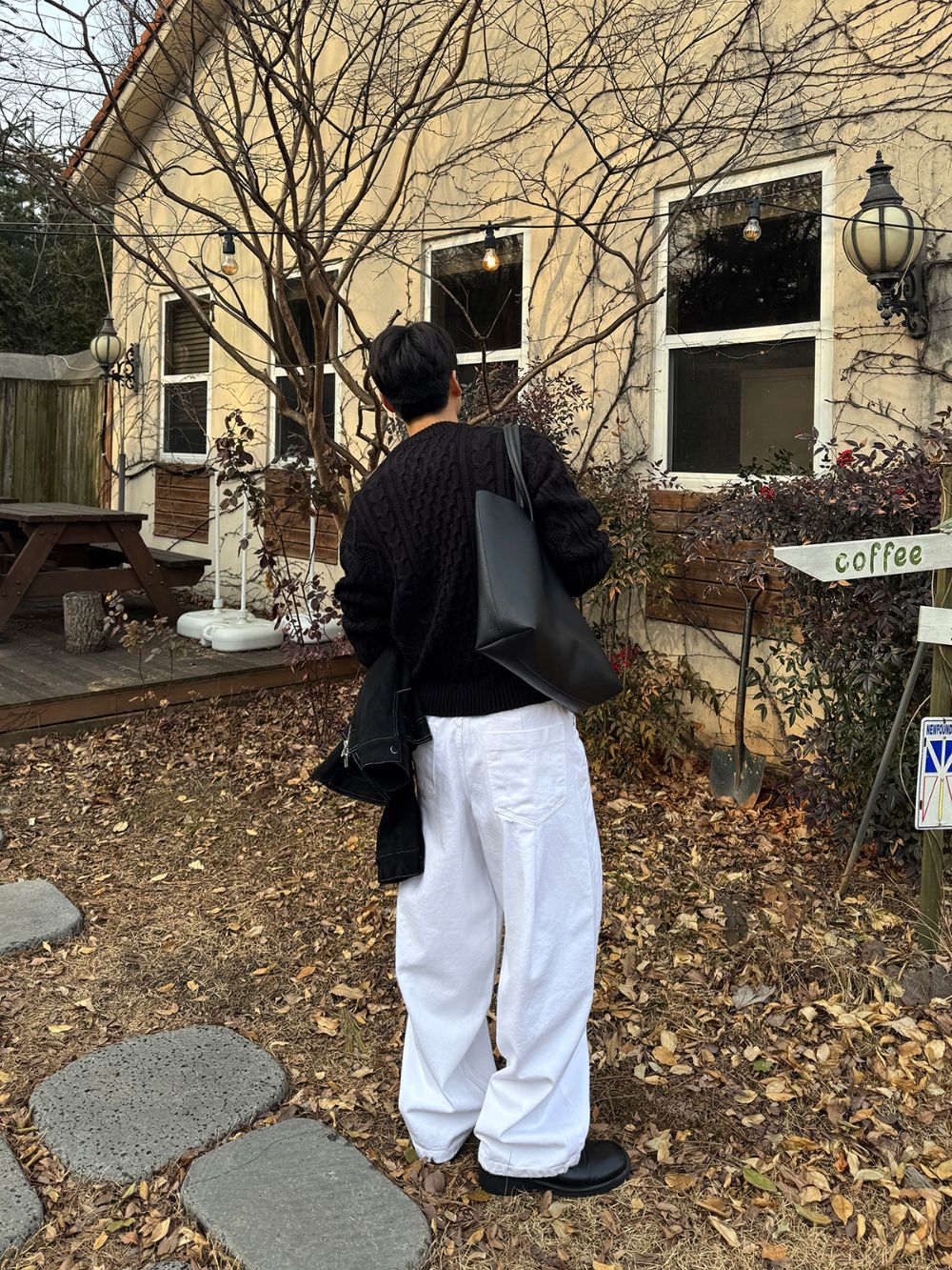 긴팔 티셔츠 모델 착용 이미지-S1L80