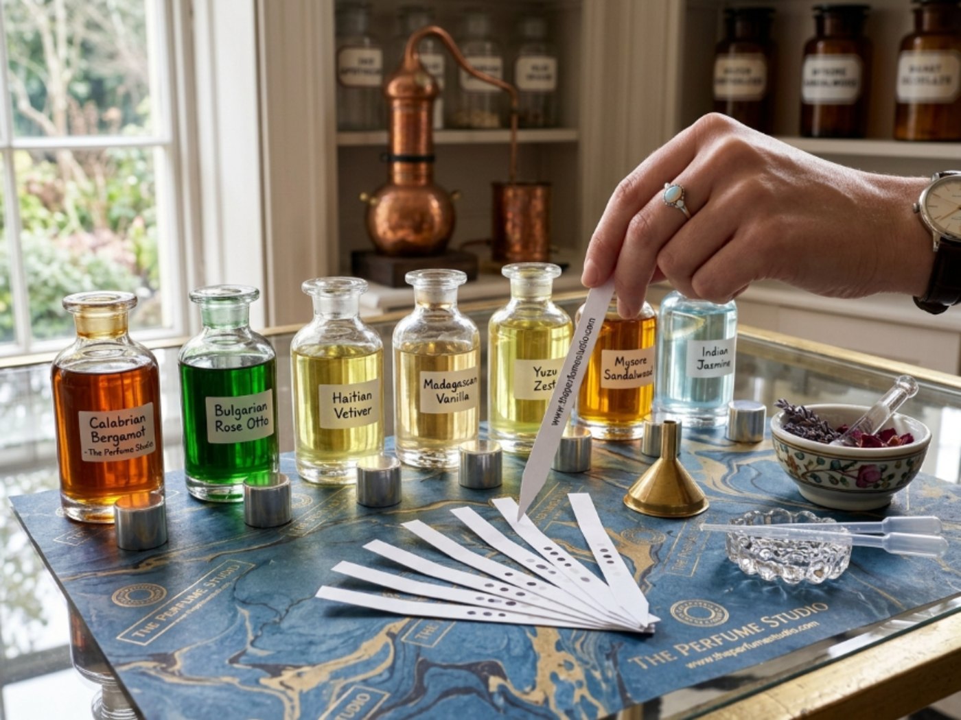 OEM / ODM & Manufacturing premium fragrance development scene