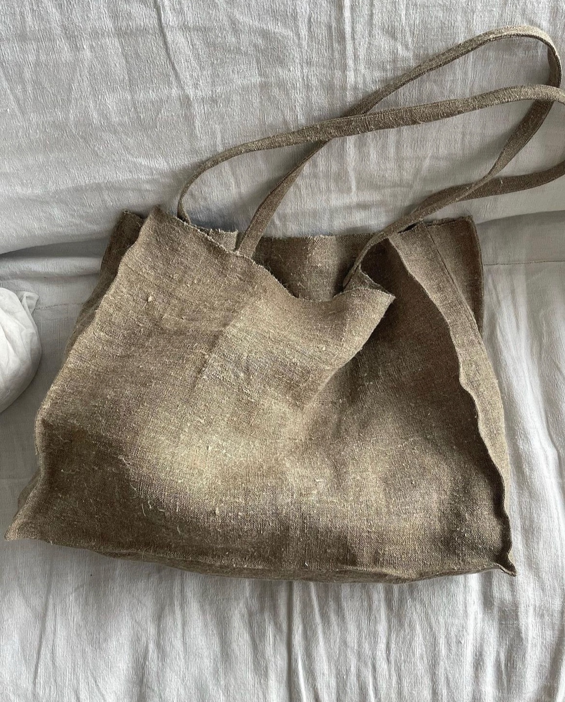Square stitch antique bag