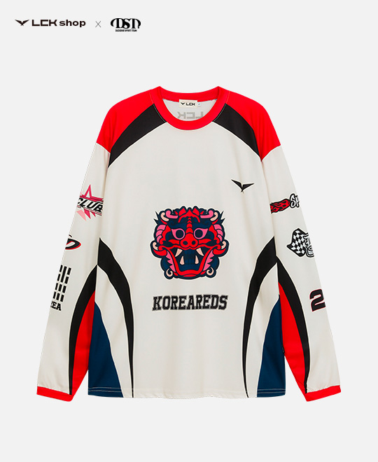 ☆DUCKDIVE☆RACER SYBOL MESH JERSEY LONG SL LCK X DUCKDIVE MESH LONG SLEEVE - LCK shop