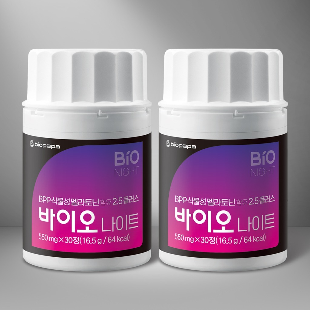 [1+1] BPP 식물성 멜라토닌 함유 2.5 플러스 바이오 나이트 - 바이…