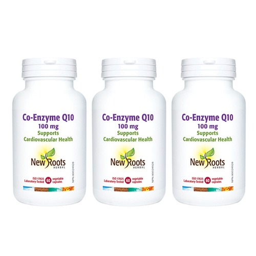 뉴루츠 코엔자임 Q10 100mg 60정 3병 NewRoots Herbal Co-Enzyme Q10 심장영양