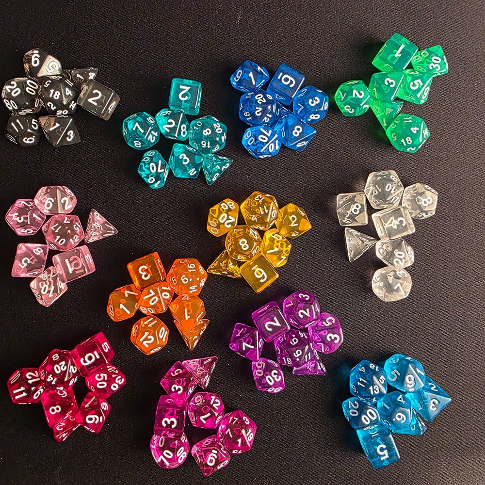 로커스라인 다면체 7종 세트 티알피지 레진 롤플레잉 보드게임 TRPG 주사위 | 로커스라인