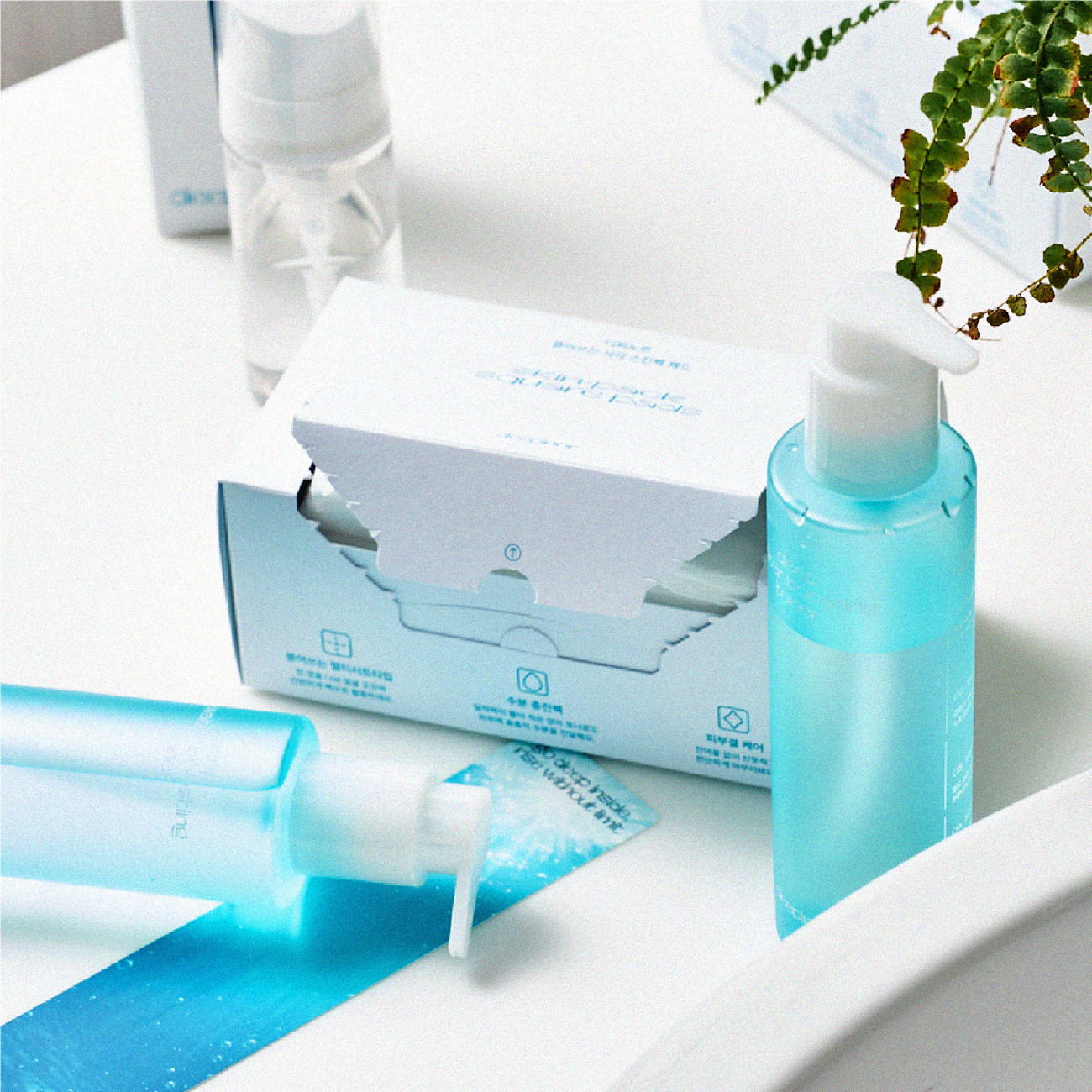 디피노르 속보습 기초 세트 (토너 190ml 2개 + 어플리케이터 2종)