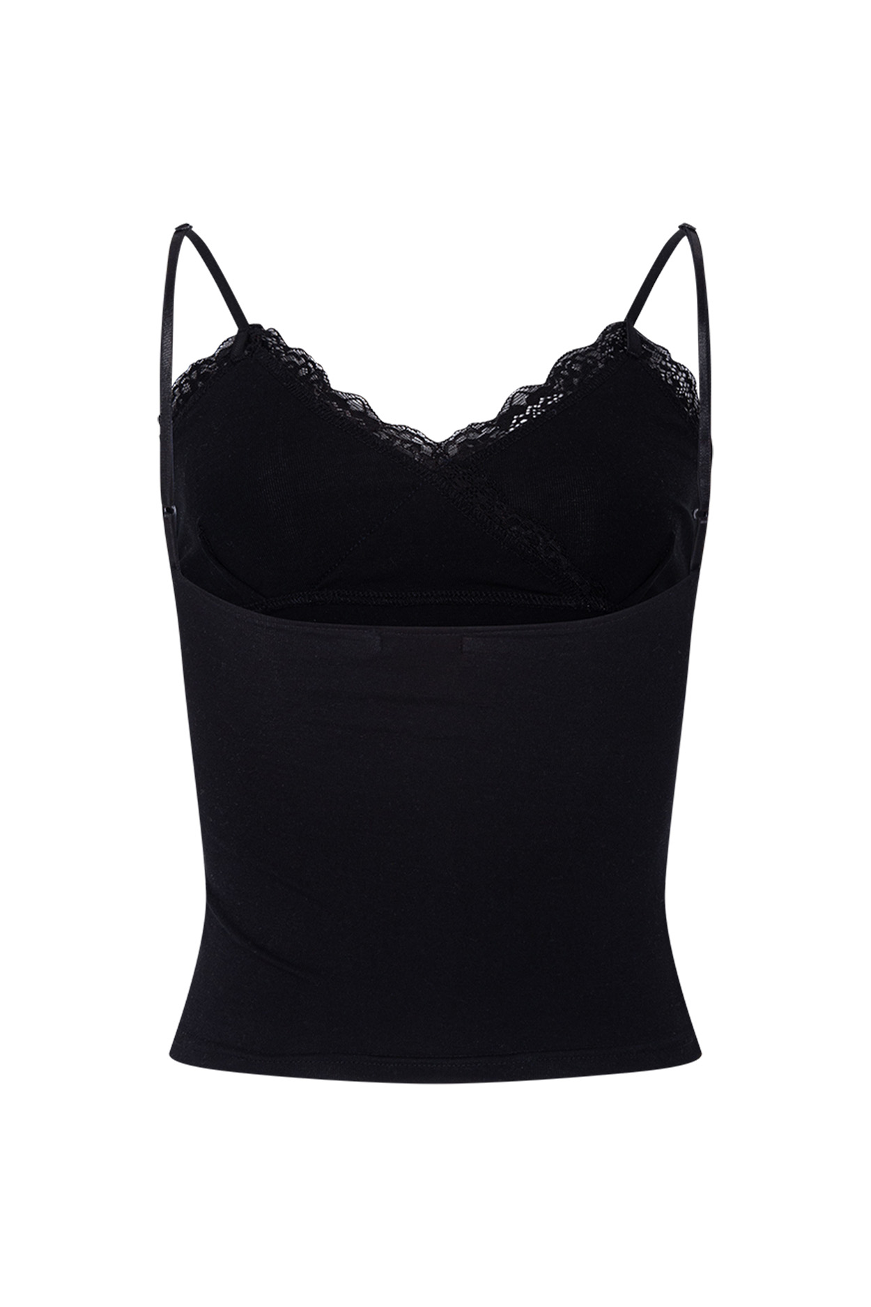 PLEASENOFOLLOW FLORA LACE SLEEVELESS TOP - 9 COLORS BLACK
