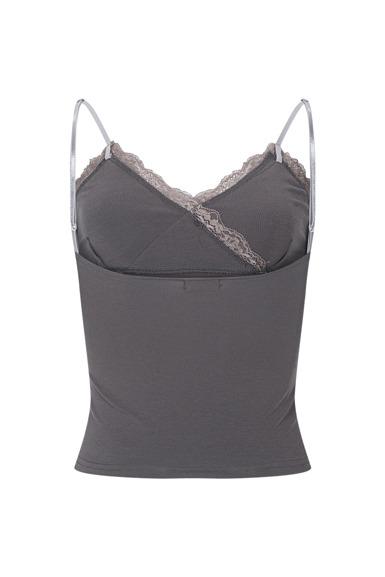 PLEASENOFOLLOW FLORA LACE SLEEVELESS TOP - 9 COLORS GREY