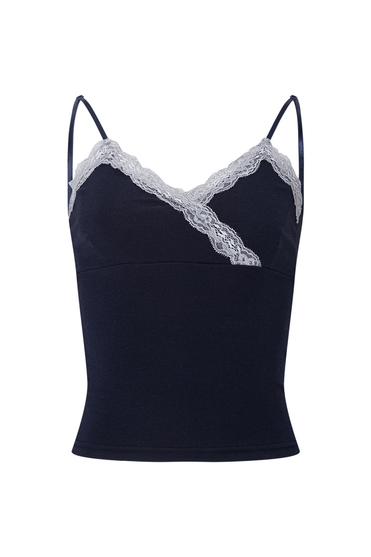 PLEASENOFOLLOW FLORA LACE SLEEVELESS TOP - 9 COLORS NAVY