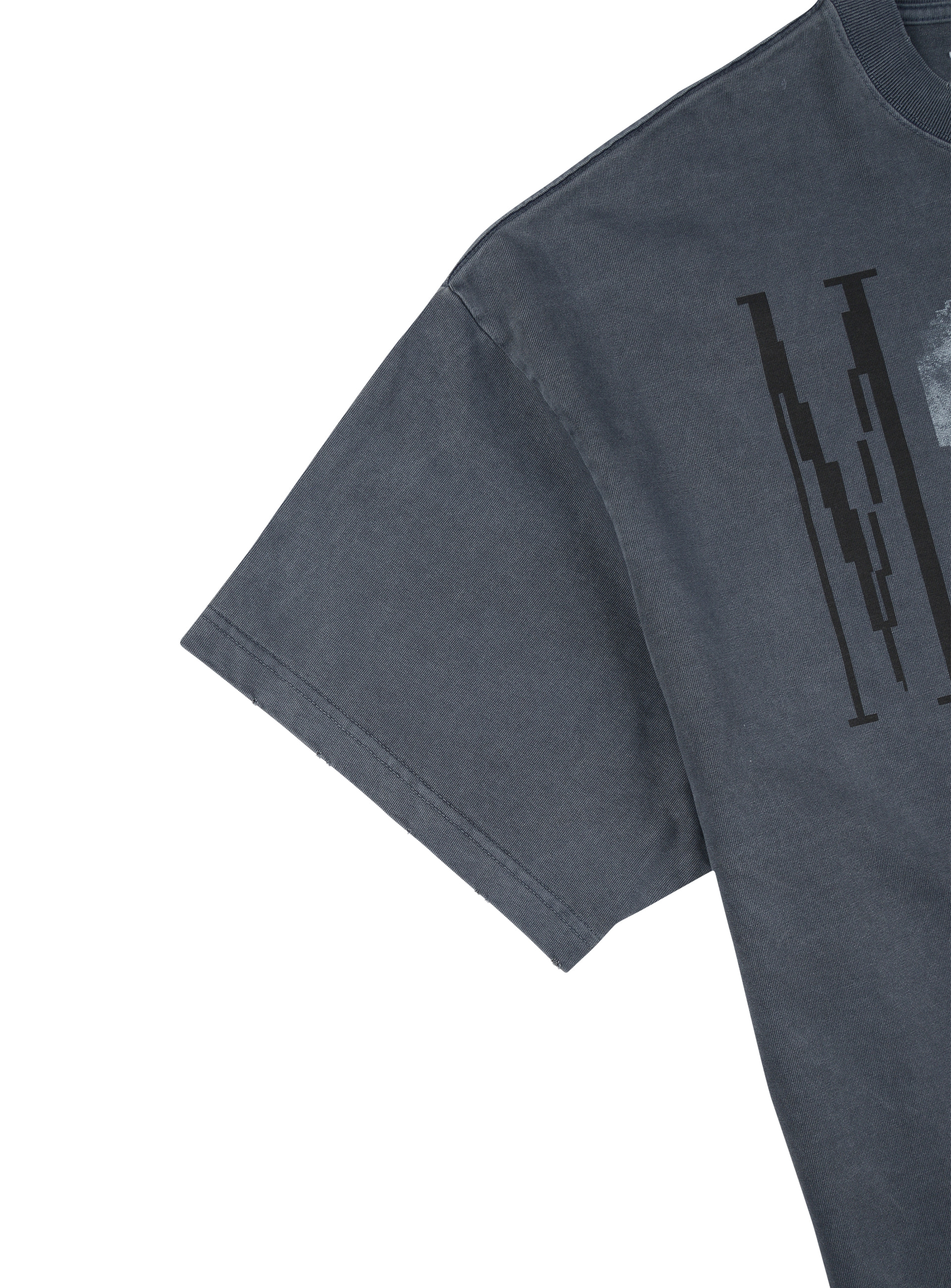 MÉ VINTAGE HEART OVERSIZED T-SHIRT / NAVY - MTTIRE