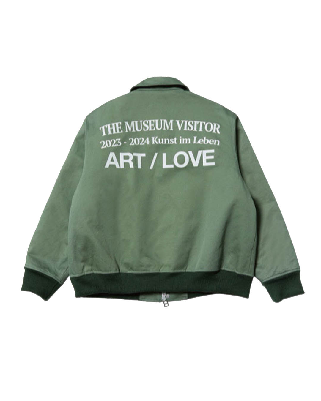 THE MUSEUM VISITOR ハートカット ジャケット 더뮤지엄비지터 아트 러브 커브드 지퍼 윈드브레이커 핑크 - 21SS