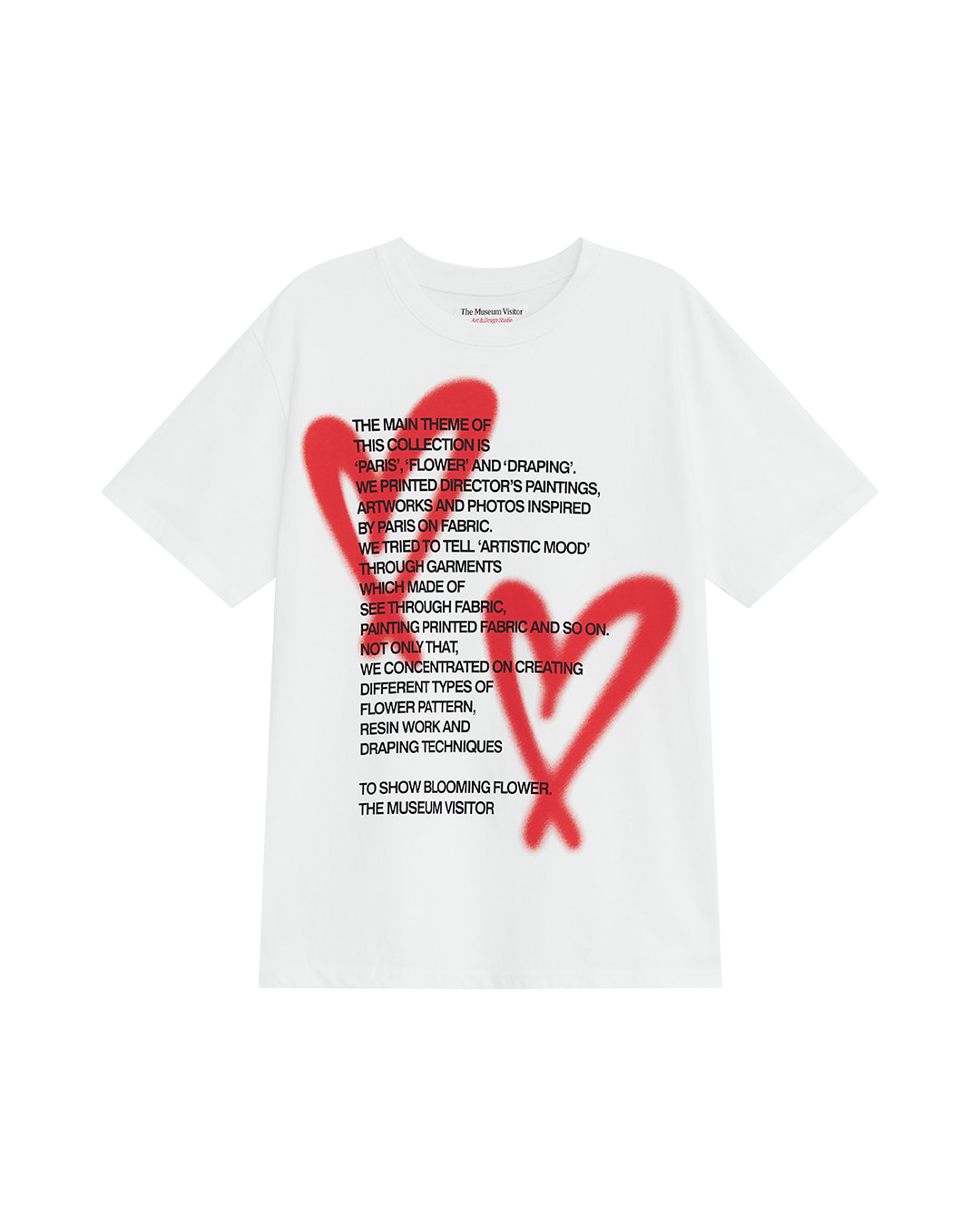 The Museum Visitor Heart 長袖White 22FW 더 뮤지엄 비지터