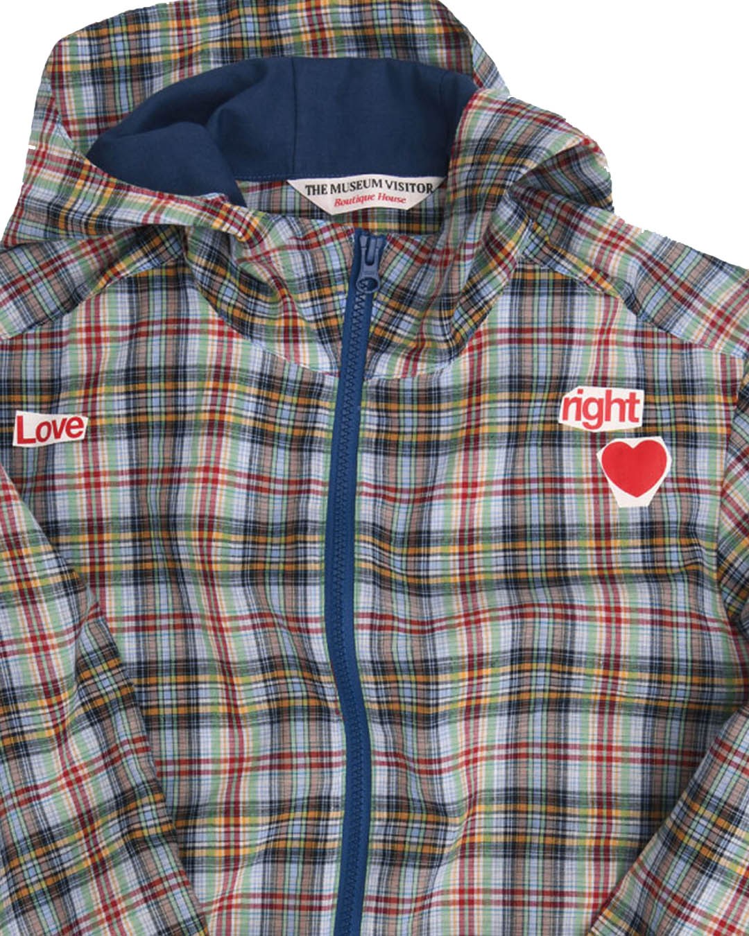 LOVE CHECK JACKET (MULTI) - 더 뮤지엄 비지터