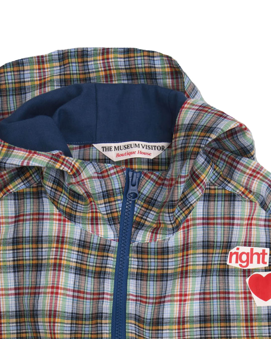 LOVE CHECK JACKET (MULTI) - 더 뮤지엄 비지터