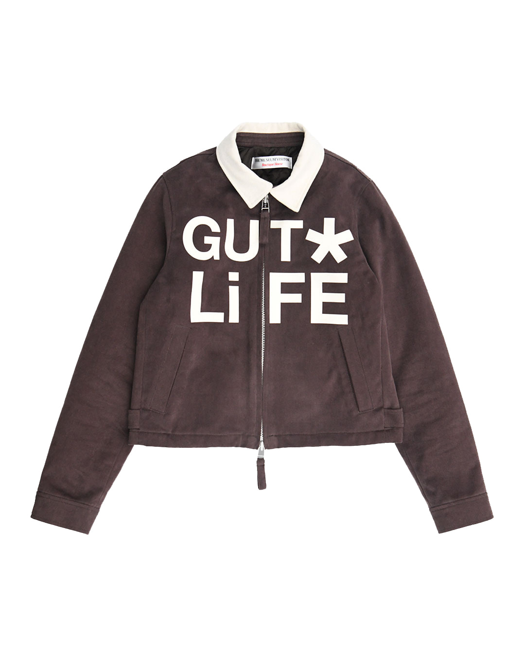 GUT LIFE COTTON SHORT WORK JACKET (BROWN) - 더 뮤지엄 비지터