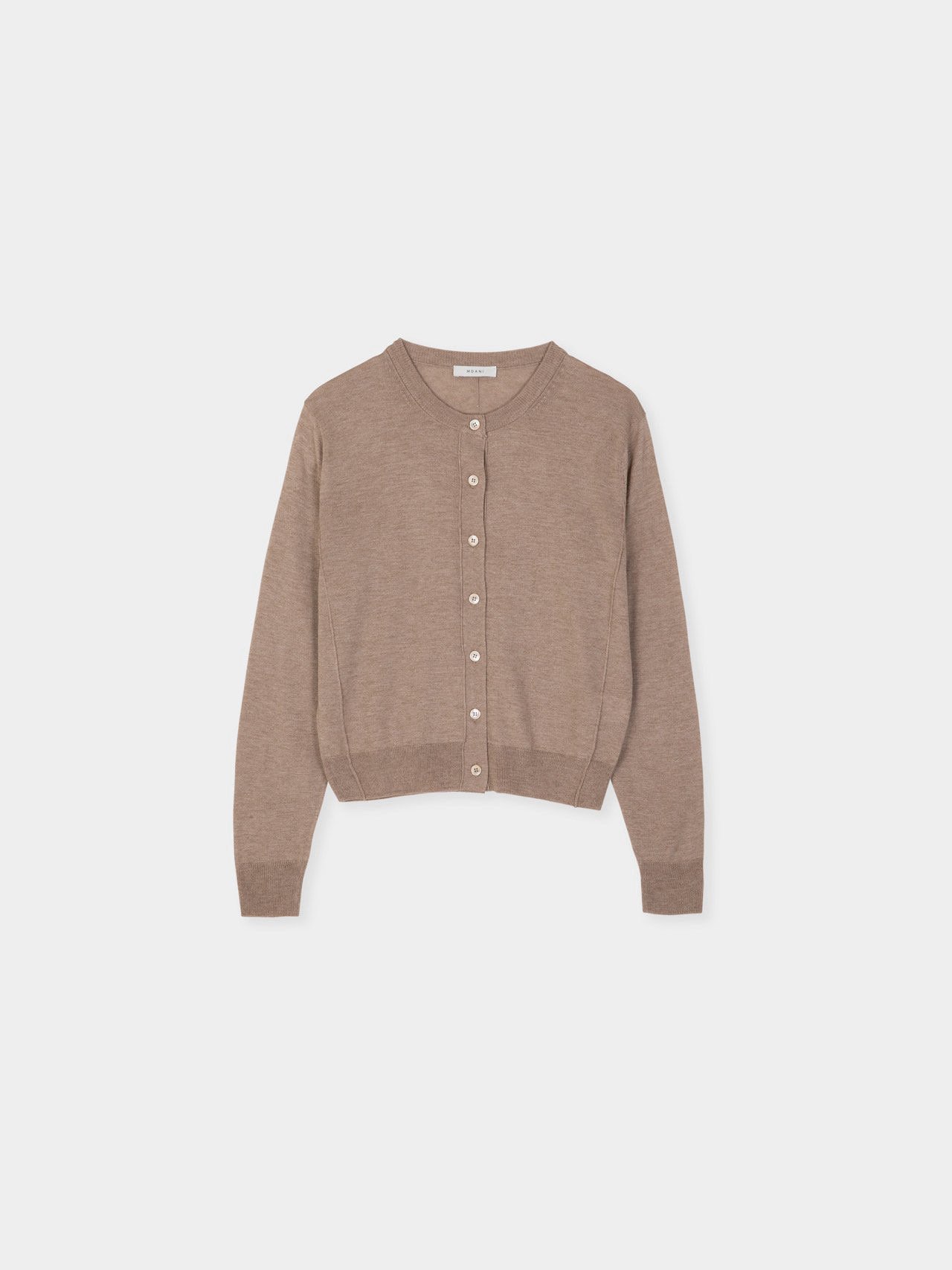 MOANI | Silk wool O-neck cardigan