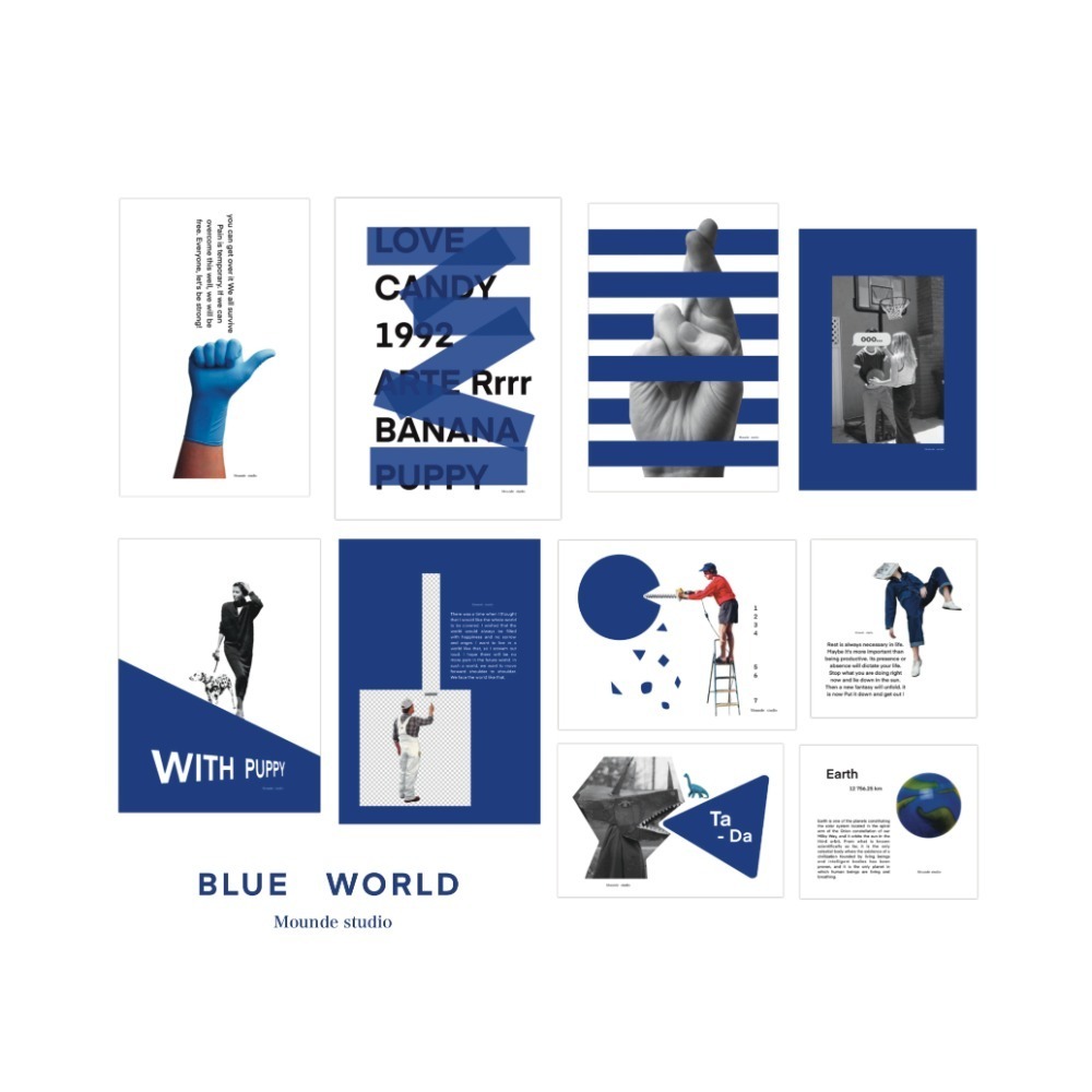 Blue world post card - 10 piece