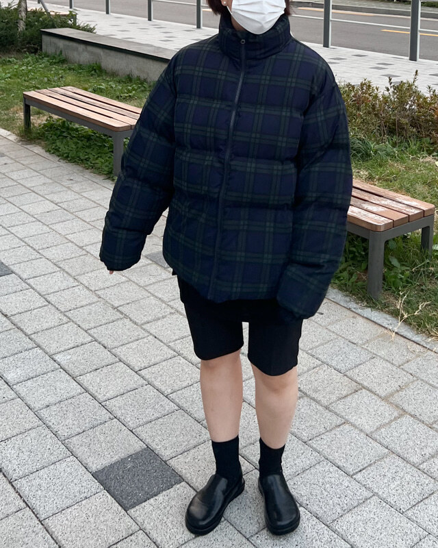앞줄 바이커 팬츠 ( 블랙 ) 밴딩 폴리 스판 상세 이미지 34