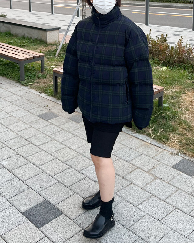 앞줄 바이커 팬츠 ( 블랙 ) 밴딩 폴리 스판 상세 이미지 32