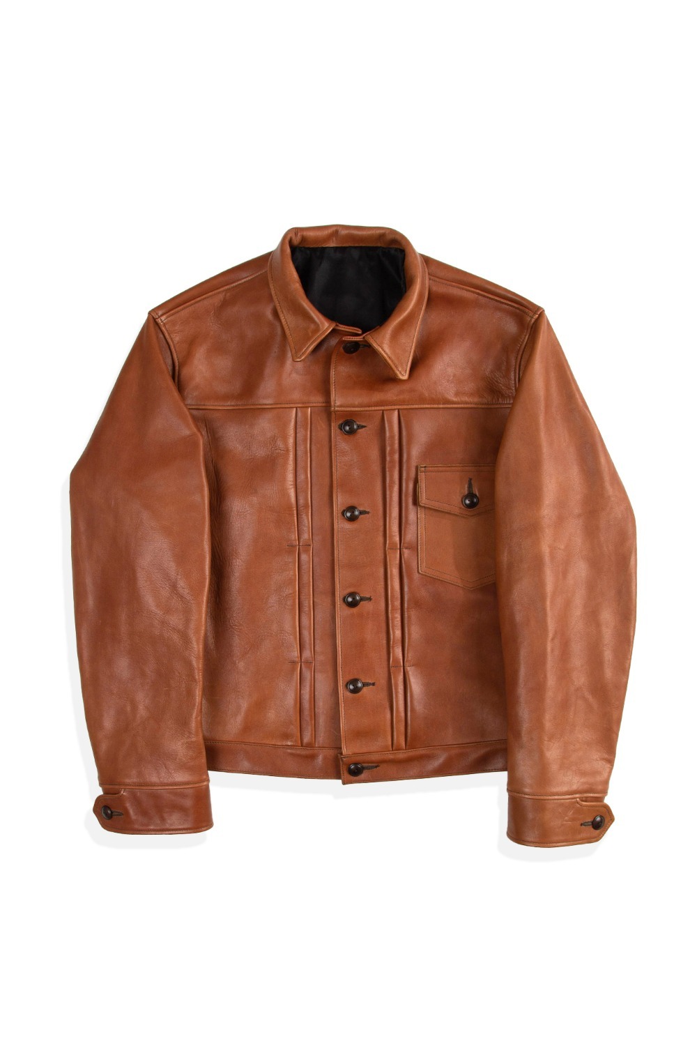 LOT 2147 1ST TYPE LEATHER JACKET BROWN
