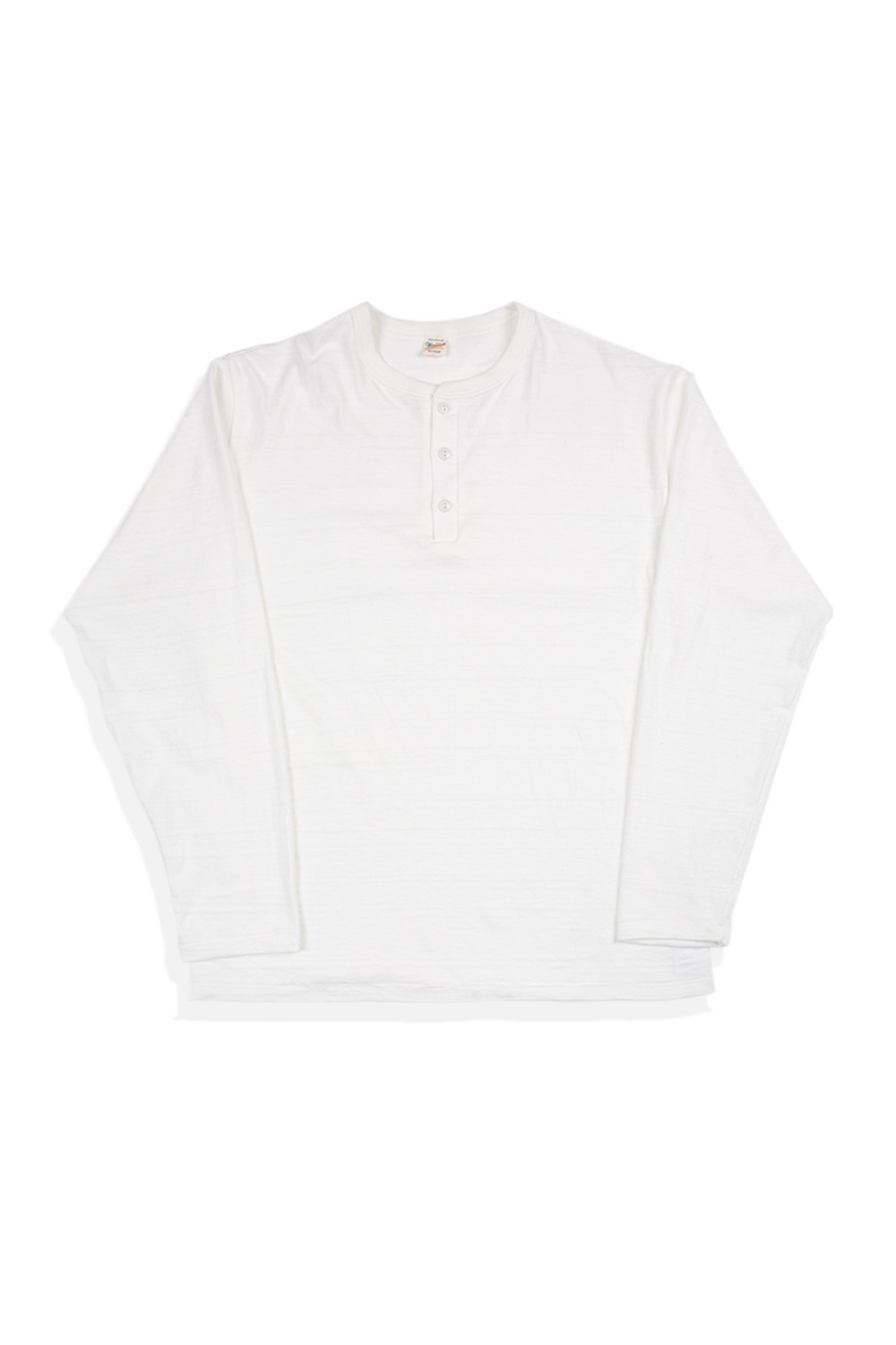 LOT 5907 L/S HENLEY NECK T OFFWHITE