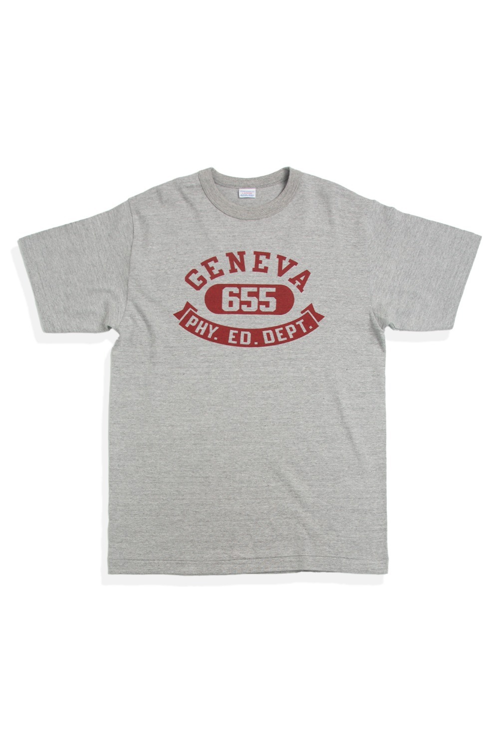 WAREHOUSE&CO. LOT 4096 88/12 MOCK CREW NECK T GENEVA GREY - 웨어하우스 코리아