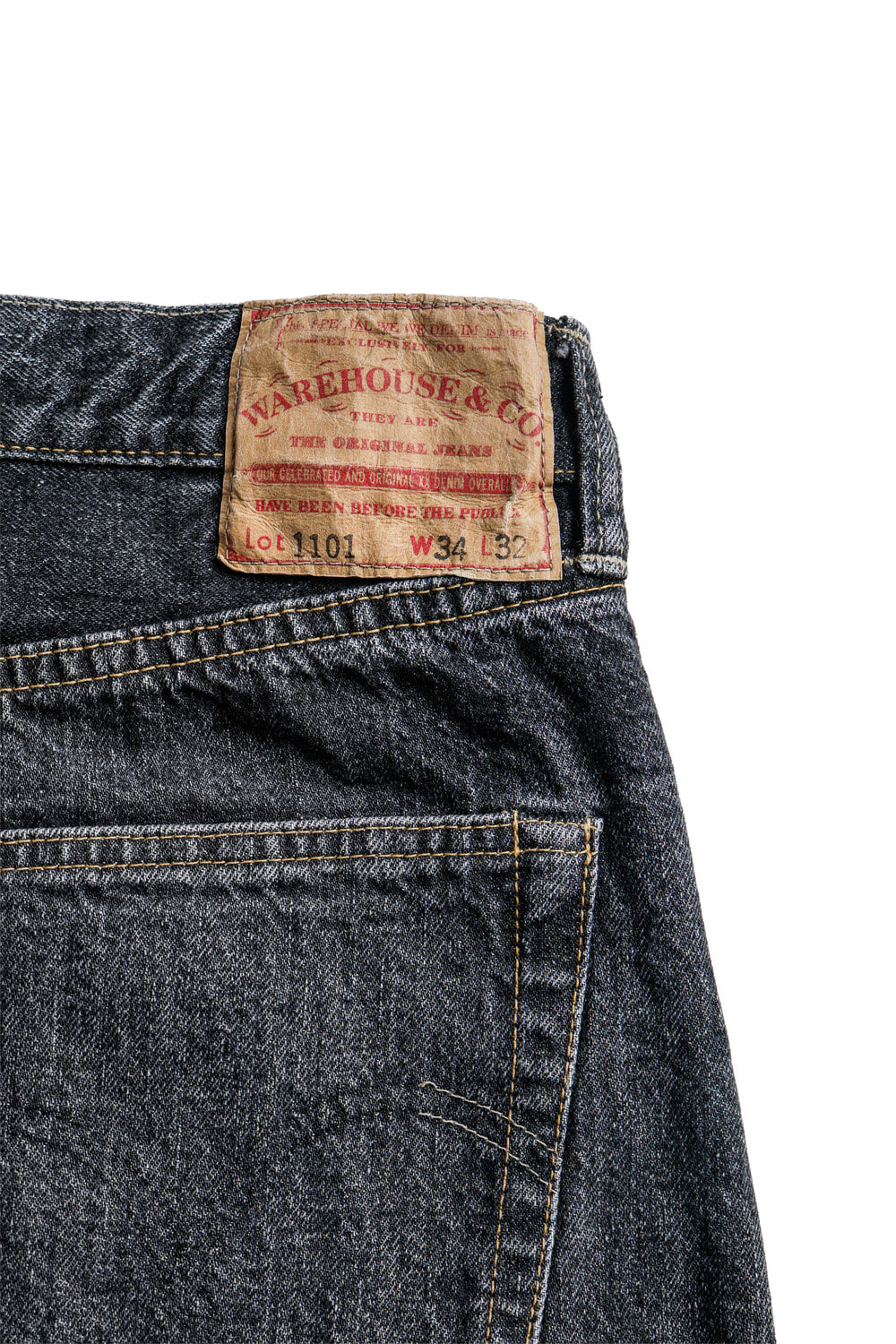 WAREHOUSE&CO. [EXCLUSIVE]Lot 2ND-HAND 1101 USED WASH BLACK