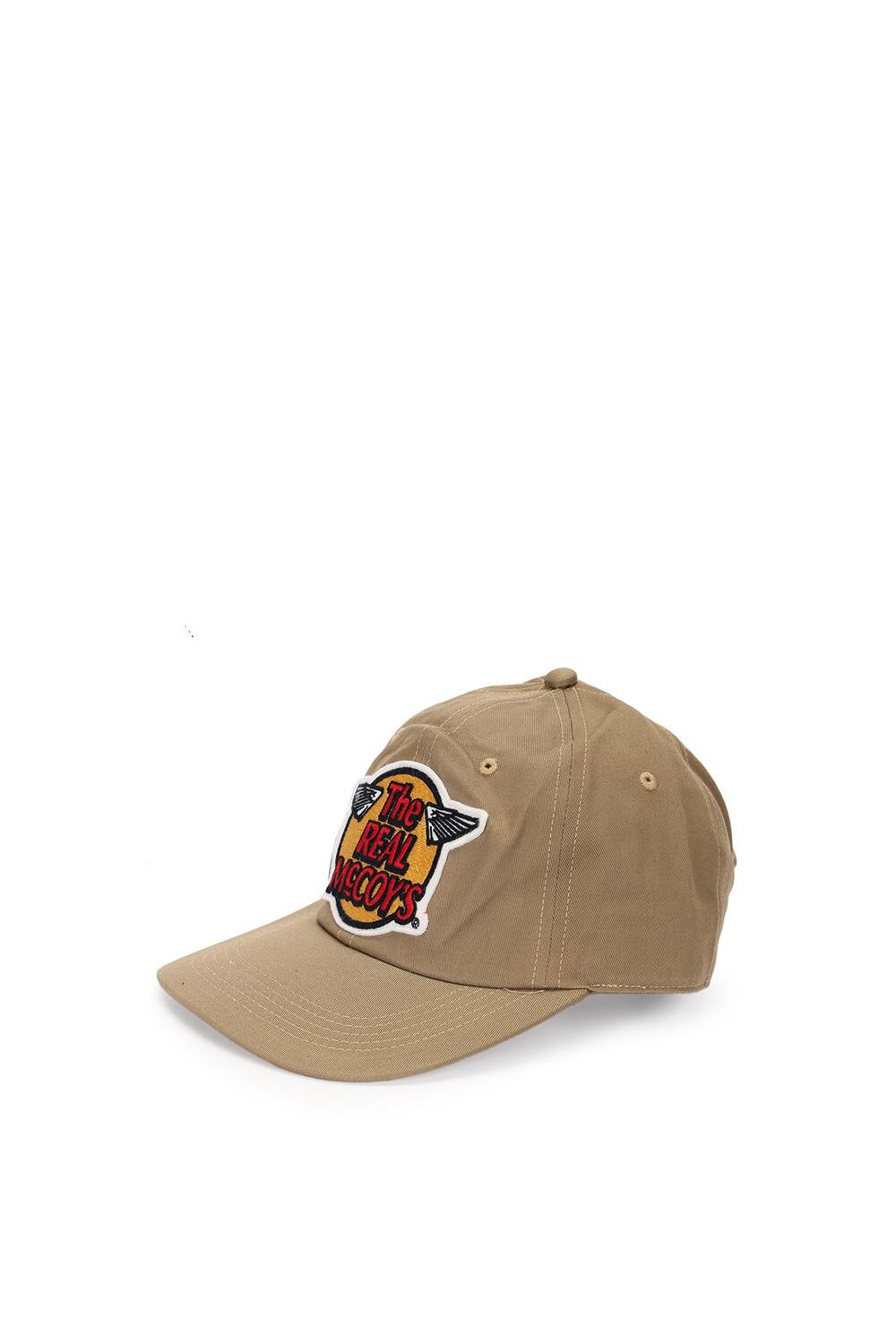 THE REAL MCCOY'S THE REAL MCCOY'S LOGO BASEBALL CAP KHAKI