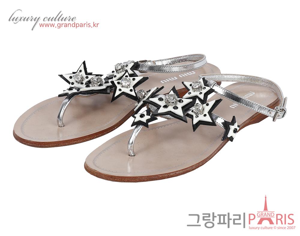 스타 셀레스티얼 앵클 스트랩 샌들 아르젠토 36