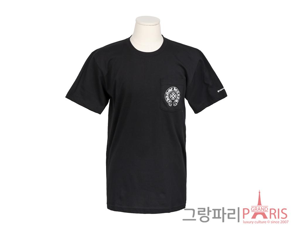 홀스슈 로고 포켓 티셔츠 블랙 L