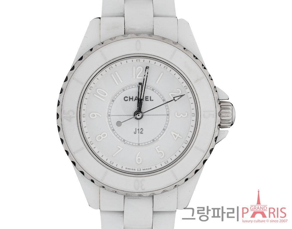 J12 팬텀 워치 33mm 화이트 세라믹 H6345