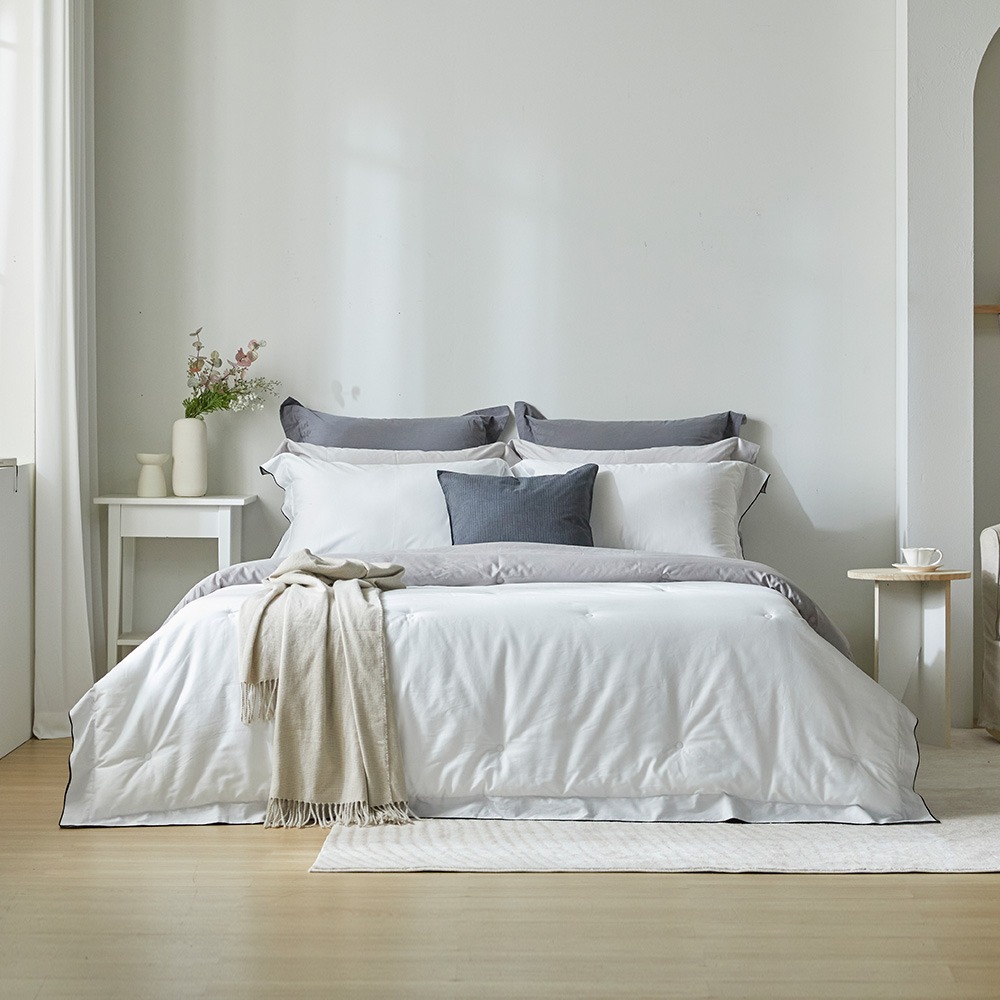 Doson Egyptian 60-count Sateen Cotton All-season Hotel Comforter Single / Queen