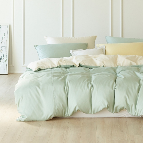 Sareureu Cotton-Modal Single-layer Duvet Cover Sage mint Single / Queen / King