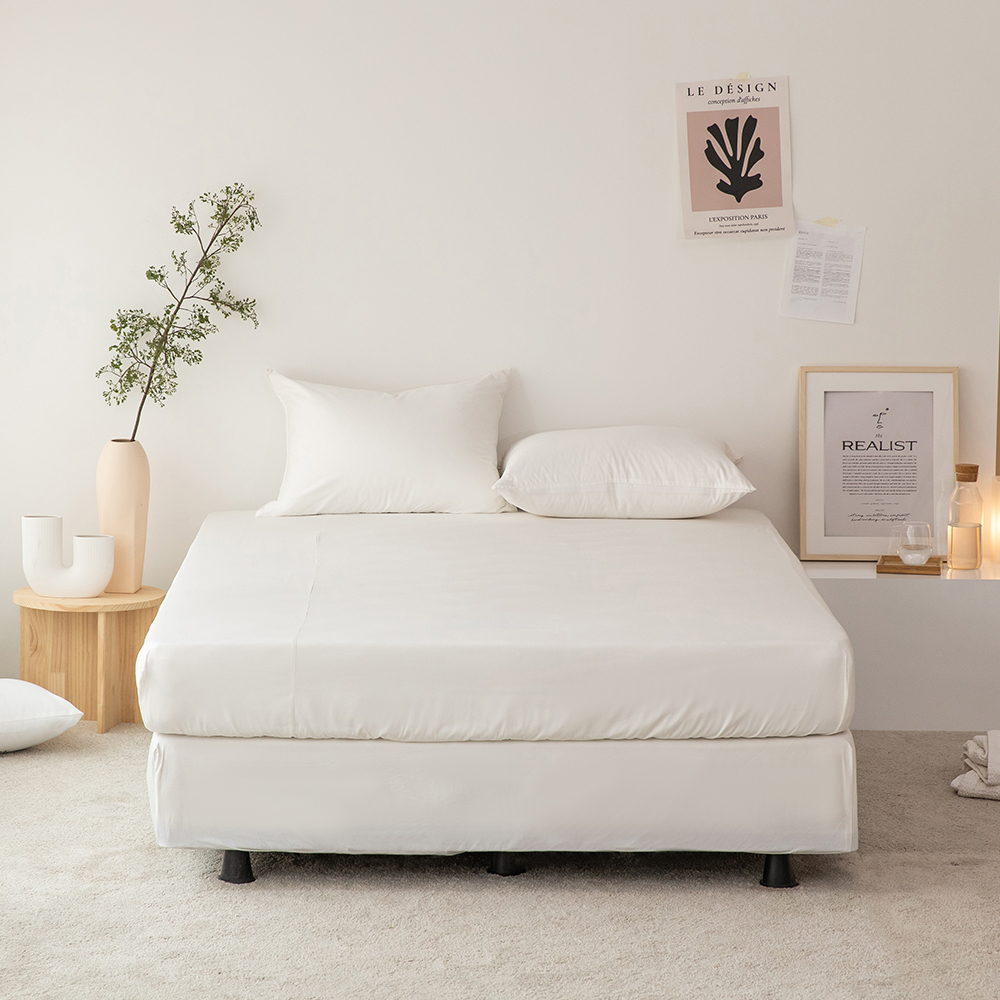 Sareureu Cotton-Modal Mattress Cover white Super Single / Queen / King