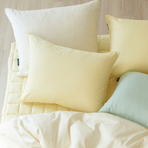 Sareureu Cotton-Modal Pillow Cover butter yellow 50x70