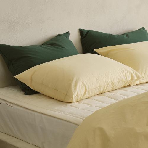 Daily Cotton 60-count Bio-washed Pillow Cover butter yellow 50x70