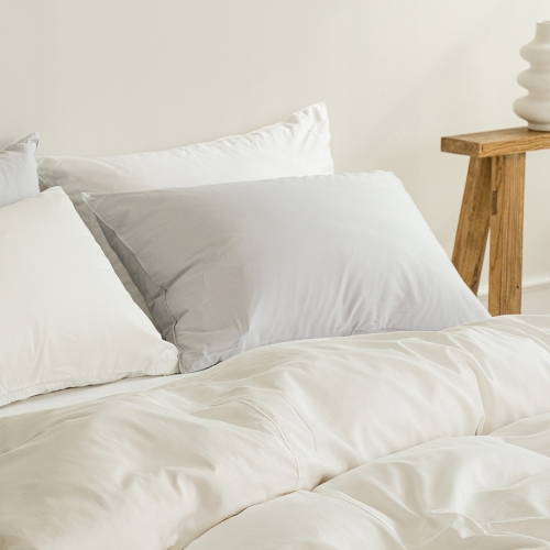 Sareureu Cotton-Modal Pillow Cover grey 50x70