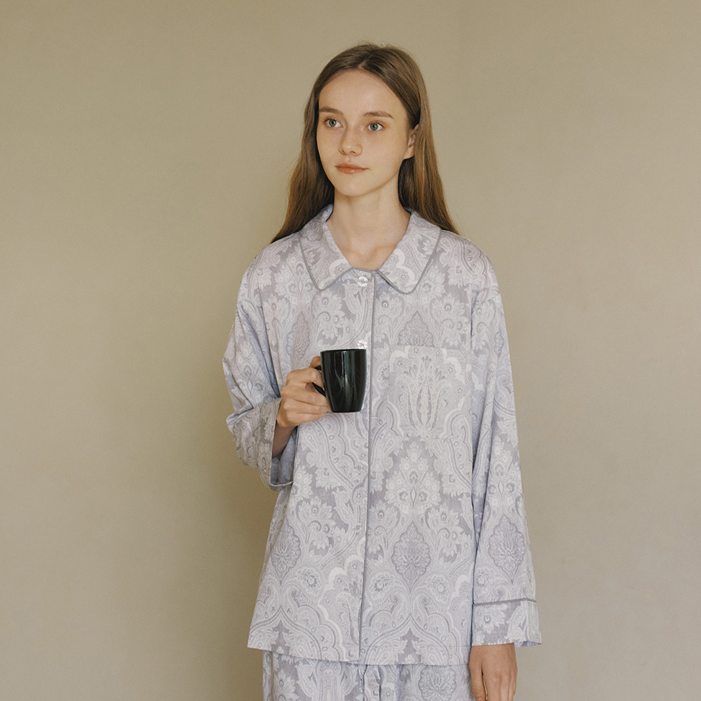Paisley Pyjama set grey