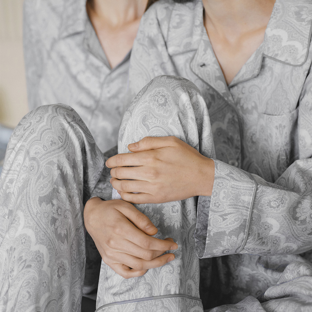 Paisley Pyjama set grey