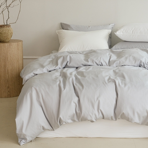Sareureu Cotton-Modal Single-layer Duvet Cover grey Single / Queen / King