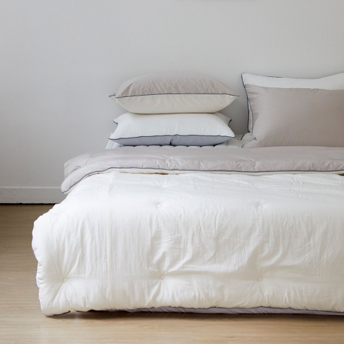 Creamy Lenzing Modal Washed Deep-winter Comforter beige Single / Queen