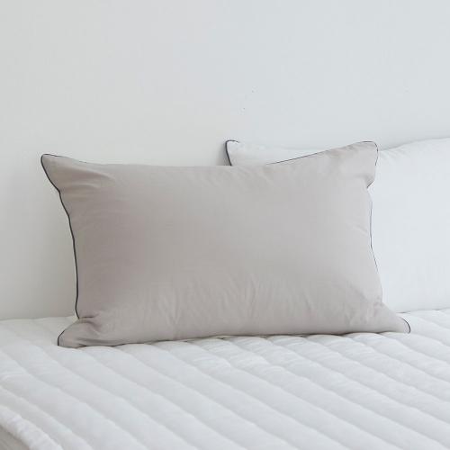 Creamy Lenzing Modal Washed nubi quilting Pillow Cover beige 50x70