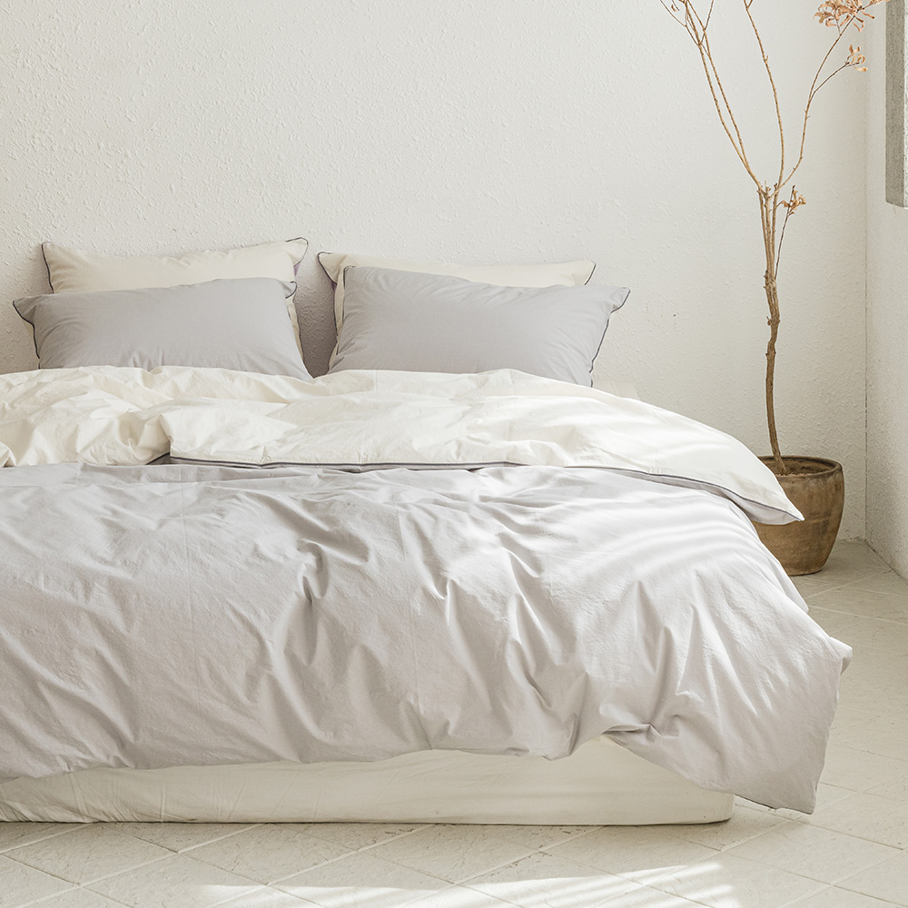 Scotch 60-count High-density Washed Cotton Duvet Cover Single / Queen / King