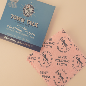 Silver Glossy Cheon Town Talk Cloth Silver Glossy Cheon Jewelry Care Supplies M Size